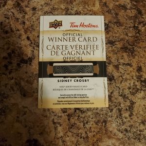 20-21 Tim Horton Sidney Crosby Jersey Relic